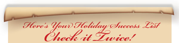 Holiday Check List Mantle