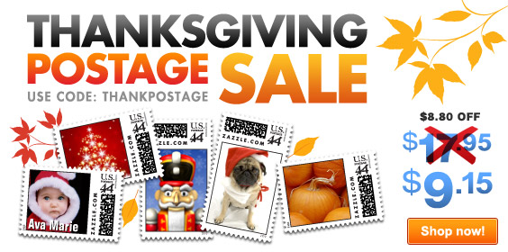 Annual Thanksgiving Postage Sale