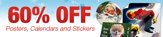 60% Off Posters, Calendars and Stickers
