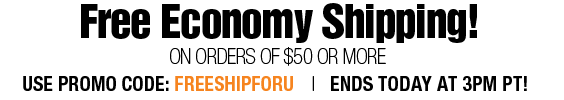 Free Economy Shipping, On Orders of $50 or more