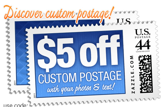 Postage Sale - $5 Off Custom Postage! 