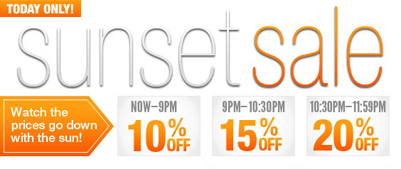 Sunset Sale - Watch these prices drop!