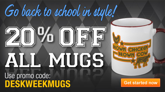 Mug me! 2 days to save 20% on mugs!