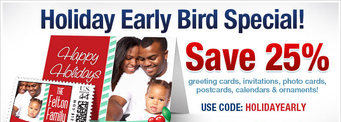 Last chance! Save 25% on cards, calendars & ornaments