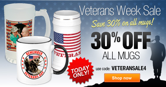 Today Only - 30% Off All Mugs on Zazzle!