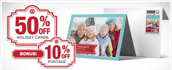 50% Off Cards & 10% Off Postage!