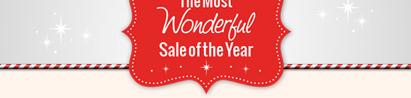 The Most Wonderful Sale of the Year