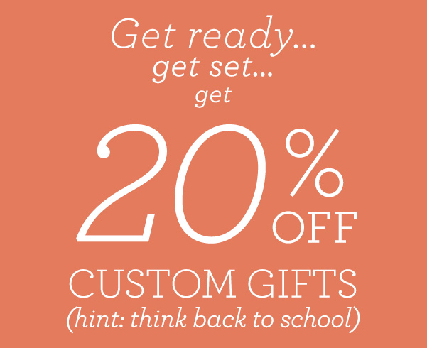 20%
Off Everything! Perfect for Back to School!