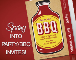 Spring into Party/BBQ invites!