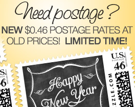 Need postage?  New $0.46 postage rates at old prices!  Limited time!