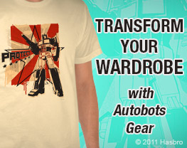 Transform your wardrobe with Autobots gear