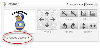 Advanced options screenshot