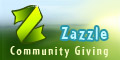 Promote Zazzle Community Giving Program - Small Badge