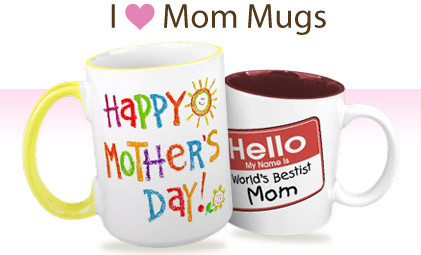 I Heart Mom Mugs