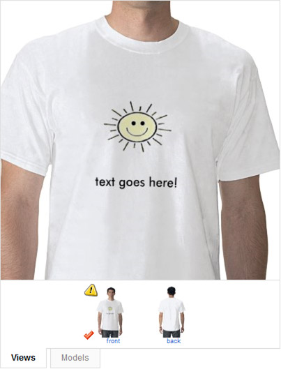 Text has been added to your design