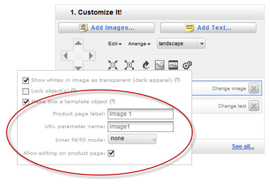 Configure the options