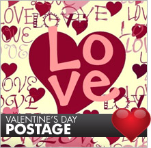 Valentine's Day Postage