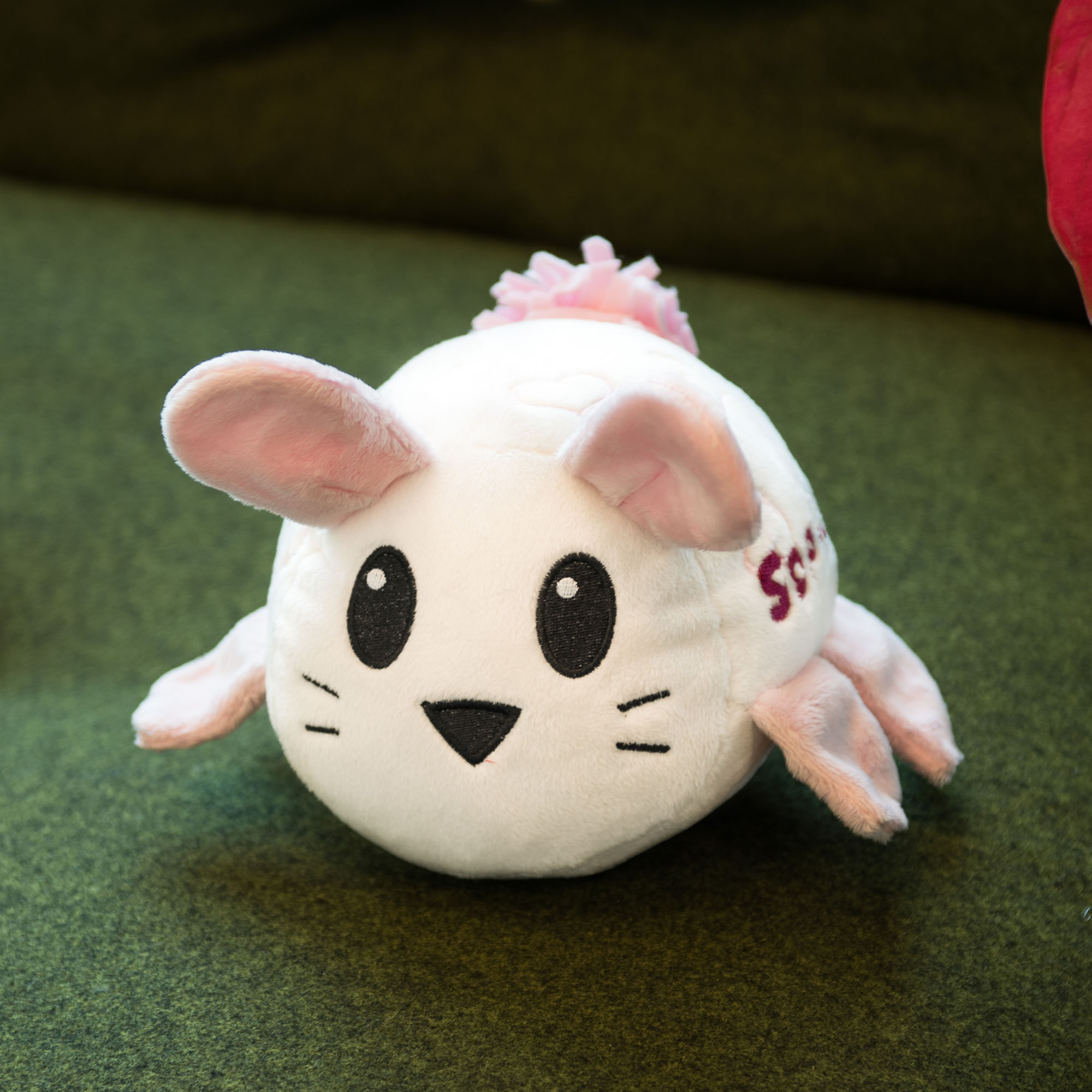 White Bunny with Hearts Stuffed Animal