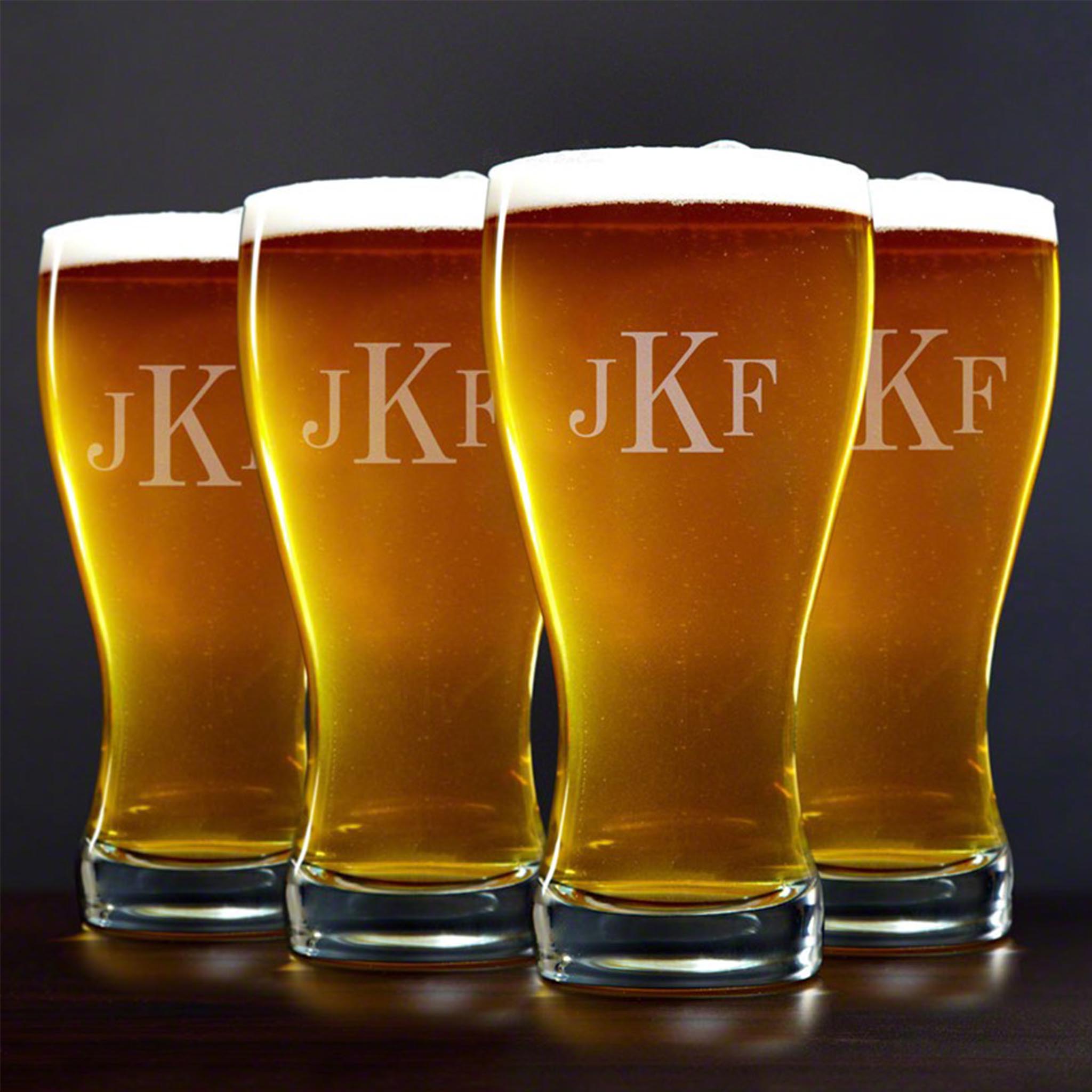 Personalized Pilsner Glasses