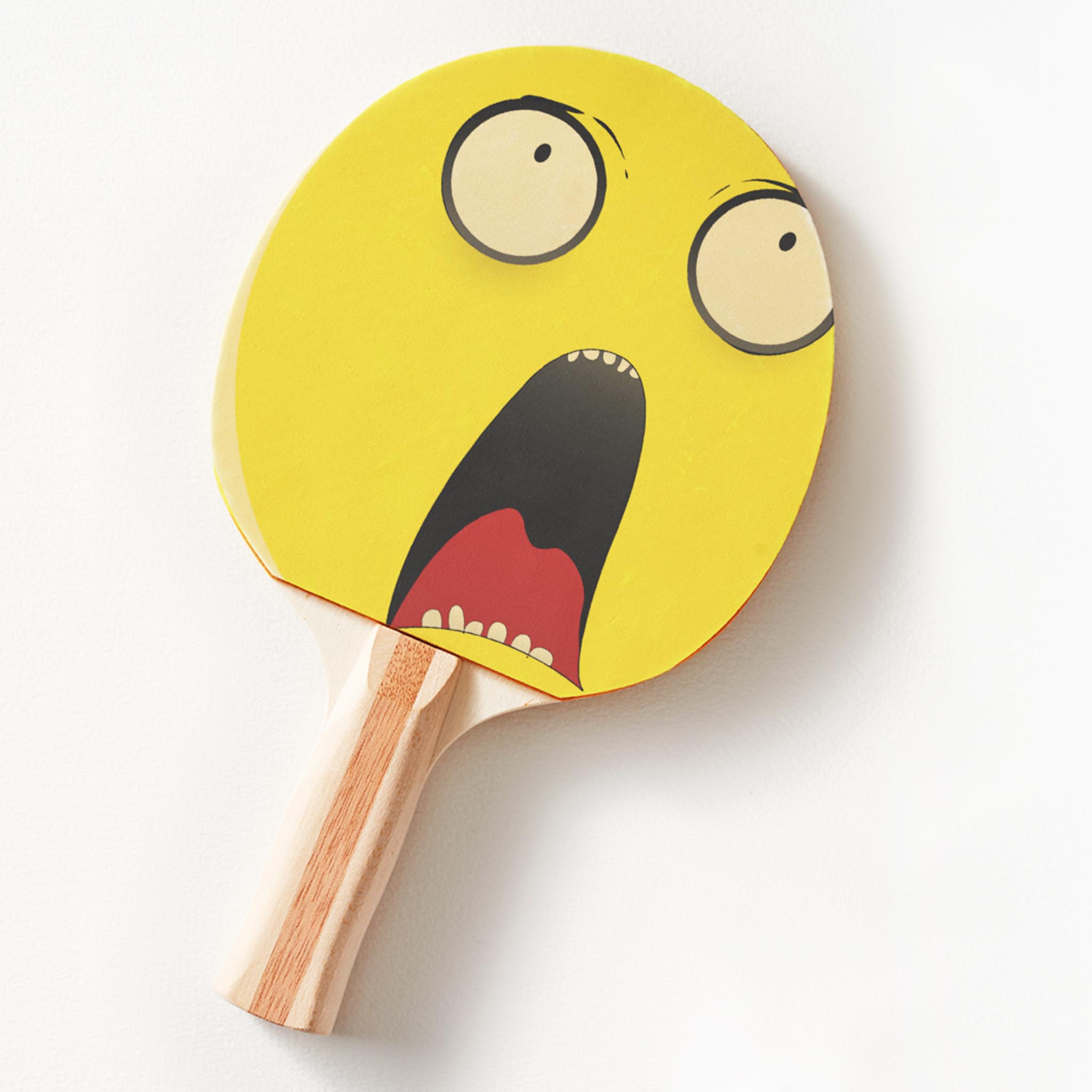 Happy Smiley Face Horror Ping-Pong Paddle