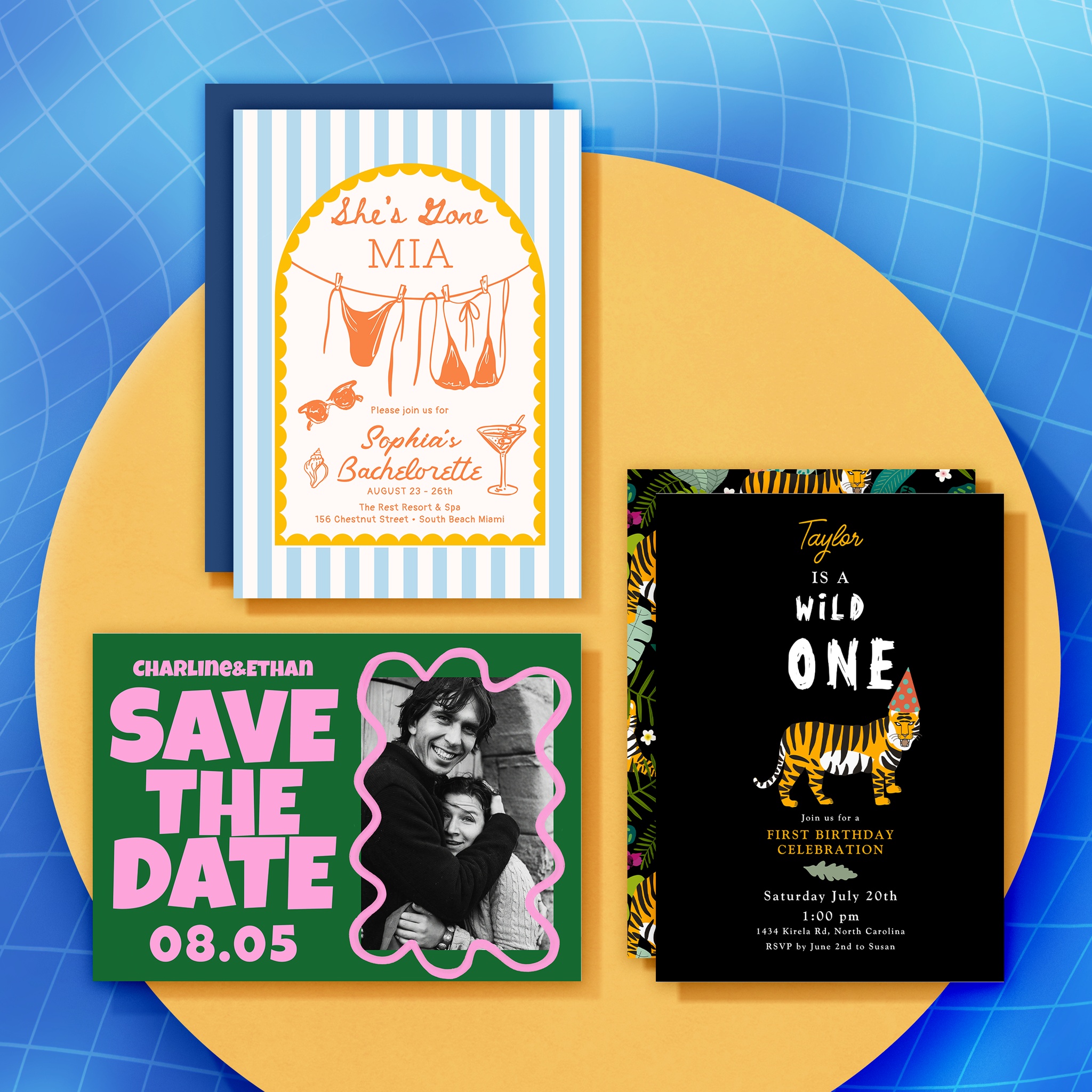 Assorted invitations