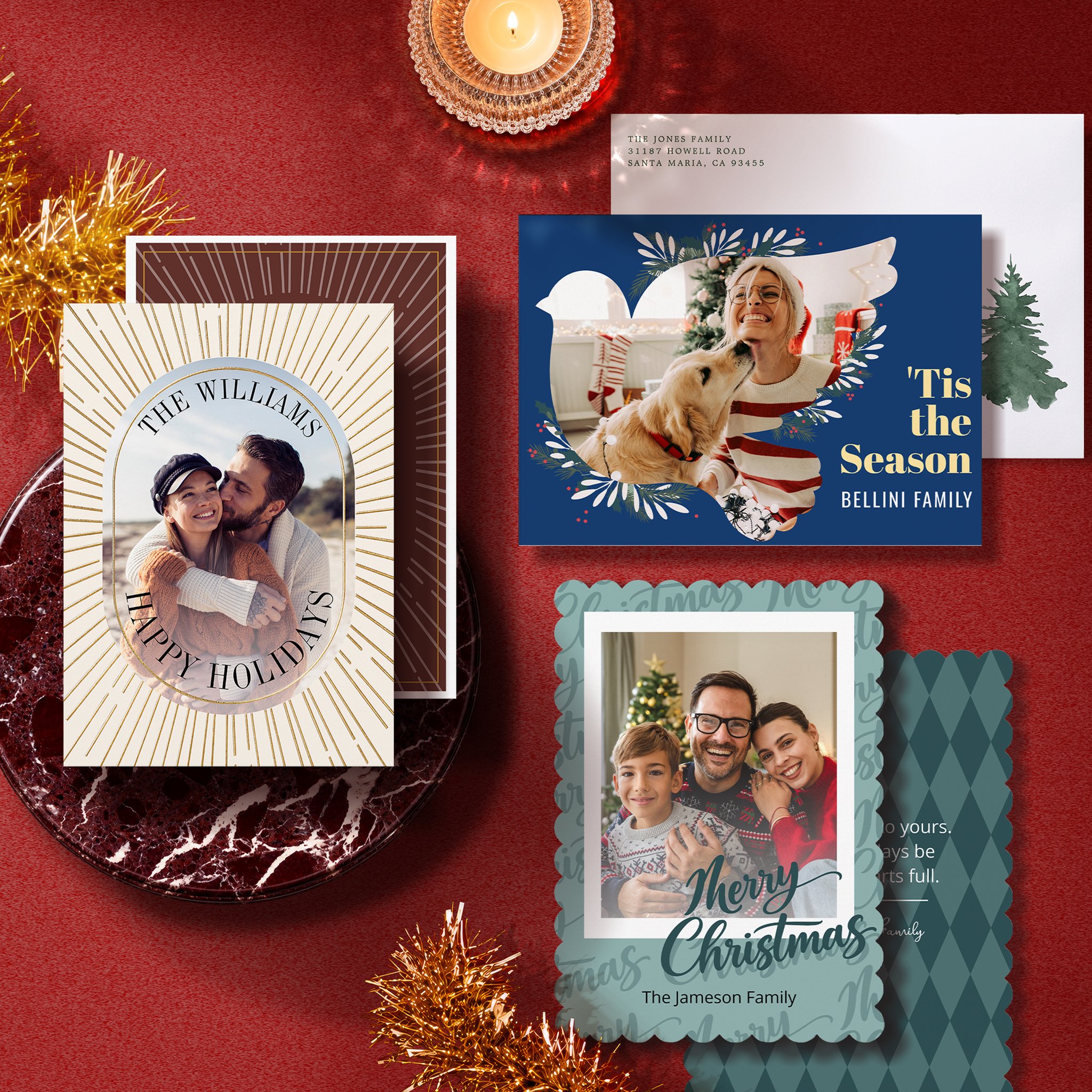 Assorted holiday cards