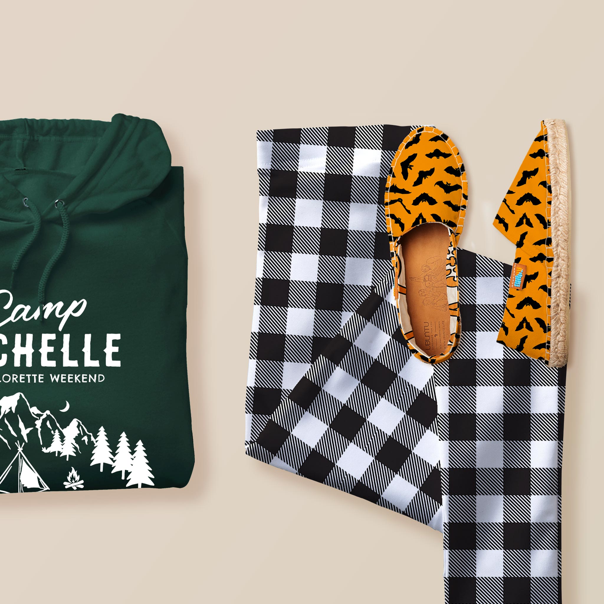 Assorted fall clothing