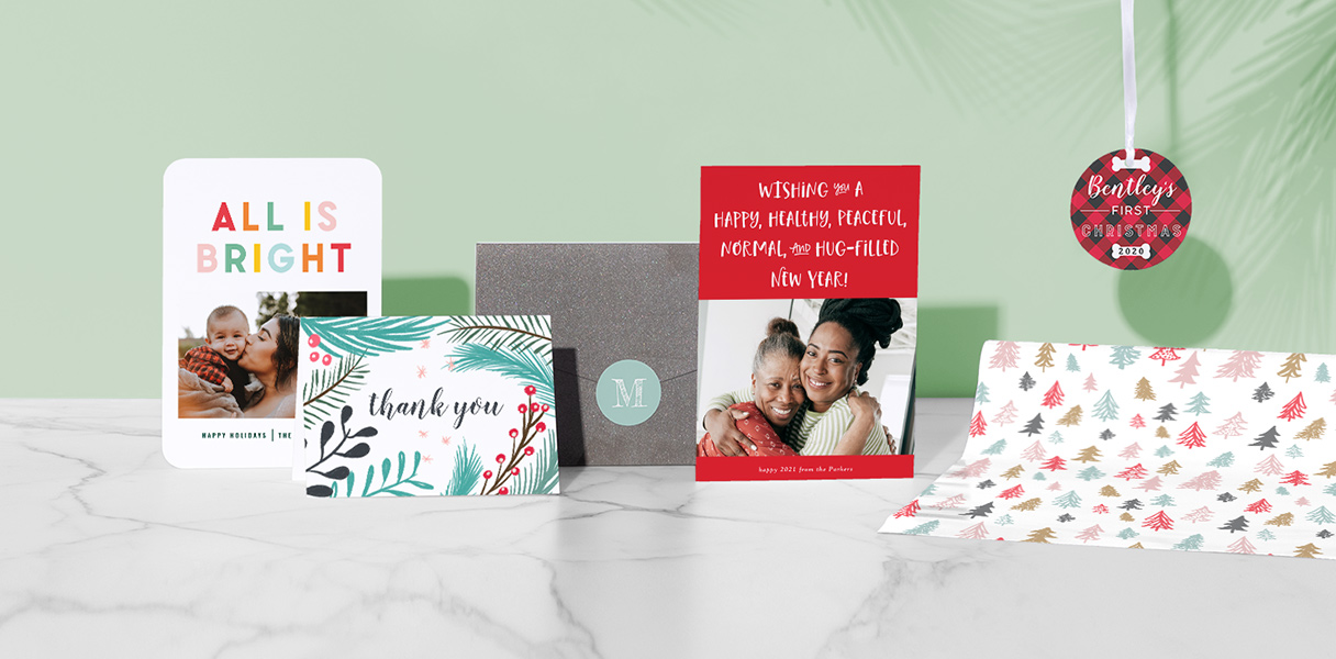 Up to 60% Off Holiday Cards, Gift Wrap, Ornaments & More