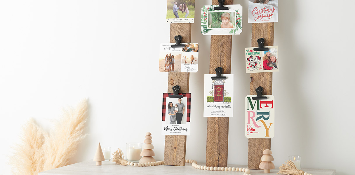 DIY Holiday Cards Holder