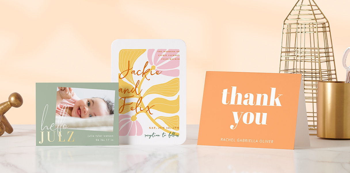 Save Up to 50% on Cards & Invites