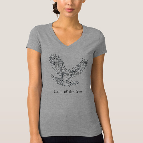 America a Land of the free. Eagle. Tshirt