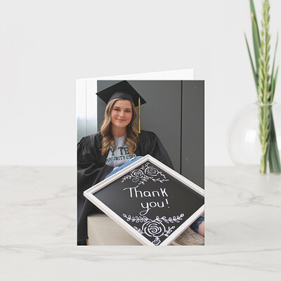 Zazzle Your Photo Blank Budget Graduation Thank You Card (Front).png