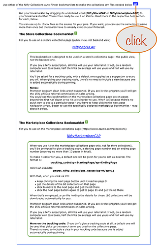bookmarklet help text expanded
