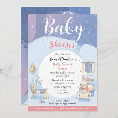 Baby Shower Invitation in Blue