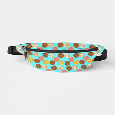 Zazzle Sweet Bread Mexican Pan Dulce Conchas Fanny Pack (Front).png