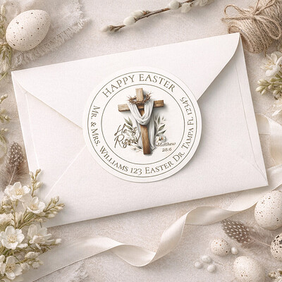 Easter Return Address Envelope Seal