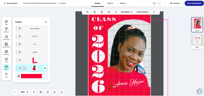 2- Photo Parameters Cutting Off In Design Tool