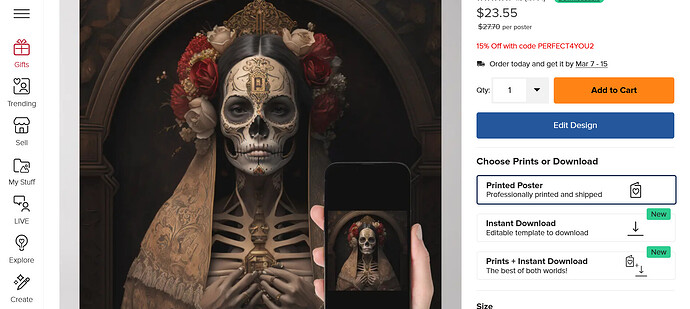 Screenshot 2023-03-03 at 09-02-07 Lady in the Mask of Death Poster Zazzle.png