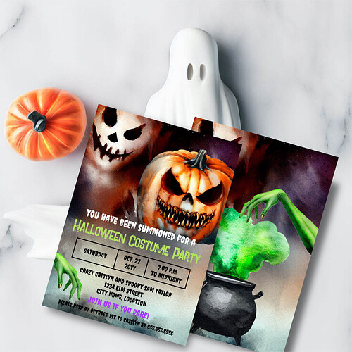 Halloween invite