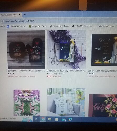 views on my cellphone and laptop