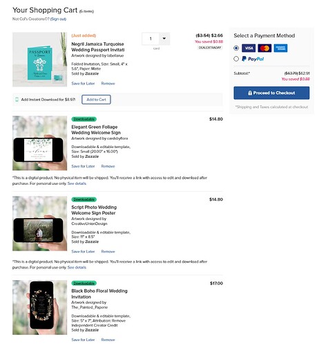 Discount not being applied to digital downloads