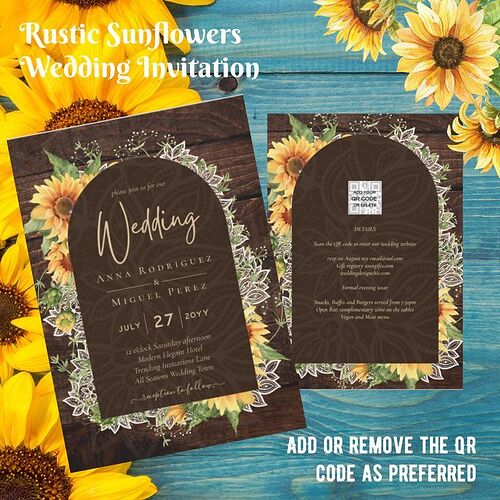 Rustic Sunflowers Wedding Invitation with Website RSVP QR CODE BUDGET from 0_30.jpg