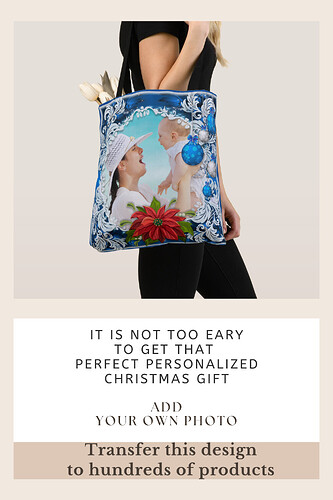 Blue Christmas Photo Frame.png
