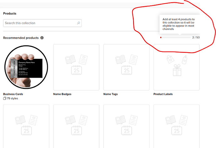 Screenshot What does add 4 products mean to collections.png