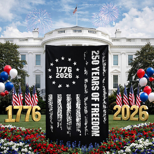 Americas 250th Celebration Banner