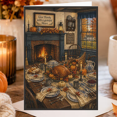 Colonial Hearth Happy Thanksgiving Card2