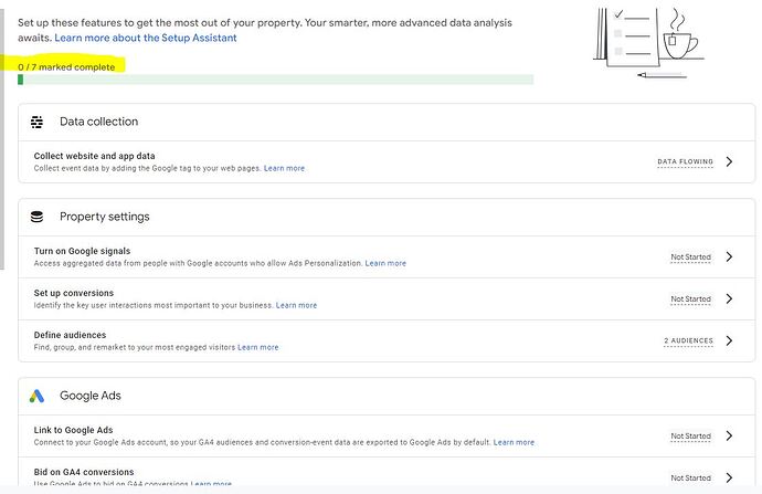 Zazzle GA4 setup assistant step 1.JPG