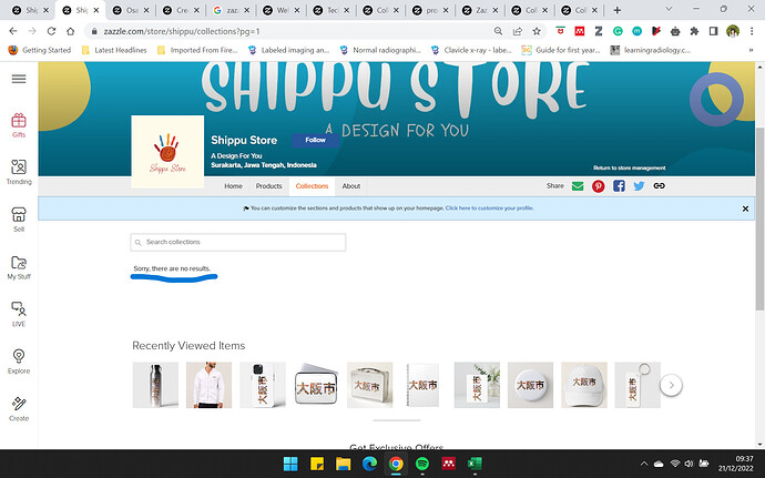 All of the collections not showing up