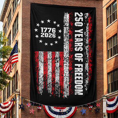Americas 250th celebration banner
