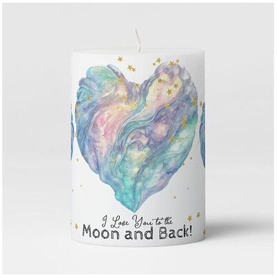 Heart Pillar Candle